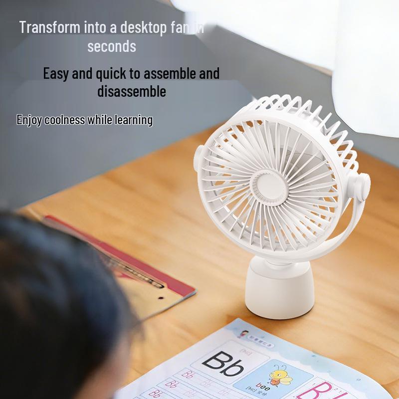 Custom Octopus Auto-Shake Outdoor Anti-Pinch Stroller Fan for Kids