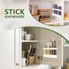 1/2Pcs Acrylic Straw Rack Holder Clear Double-Sided Tape Easy Installation Refrigerator Straw Storage Stand