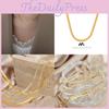 Fashionable French Style Titanium Steel Snake Bone Chain Necklace For Women