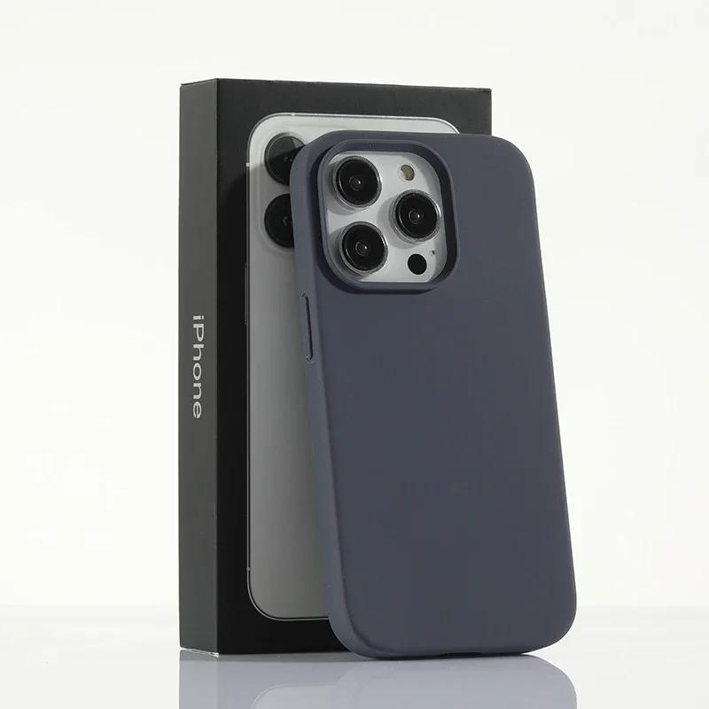 Для iPhone 16 15 14 13 12 Pro Max чехол оригинальный жидкий силиконовый чехол для iPhone 16ProMax противоударный задний чехол