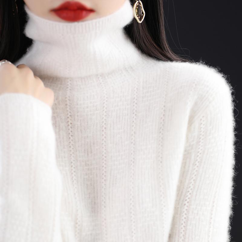 Женский кашемировый свитер Qinghe cashmere 30% кашемир 70% шерсть Женский осенне-зимний кашемировый свитер мягкий и теплый