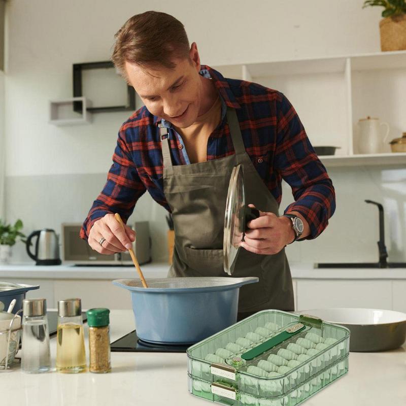 Коробка для заморозки пельменей Контейнеры для закусок Контейнеры для заморозки Органайзер для пельменей с пельменями