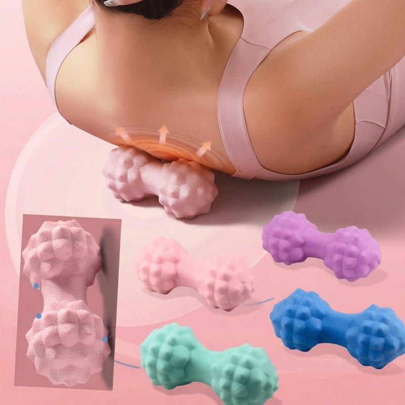 TPR Raised Point Fascia Massage Ball Deep Tissue Muscle Relaxation Yoga Fitness Ball Waist Back Foot Massager Posture Master