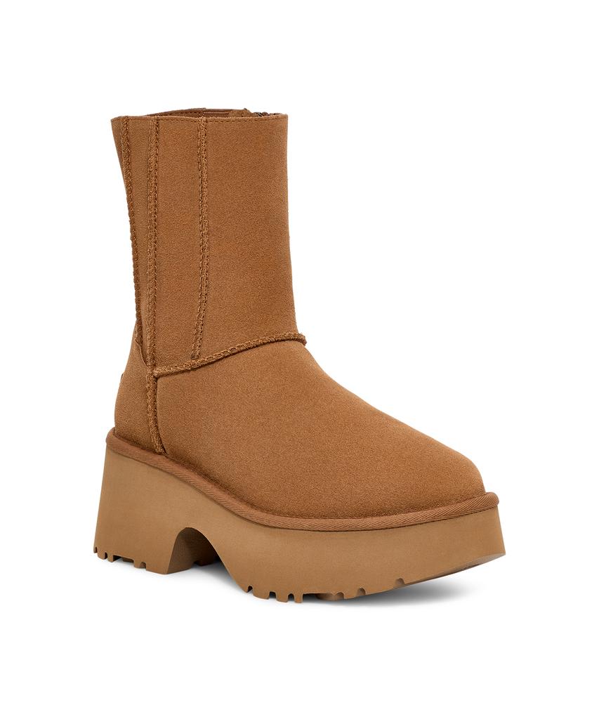 Ugg [Women] Chunky Zipper Heel Boots (Classic Twin Seam New Heights) - Chestnut / 1158313Che