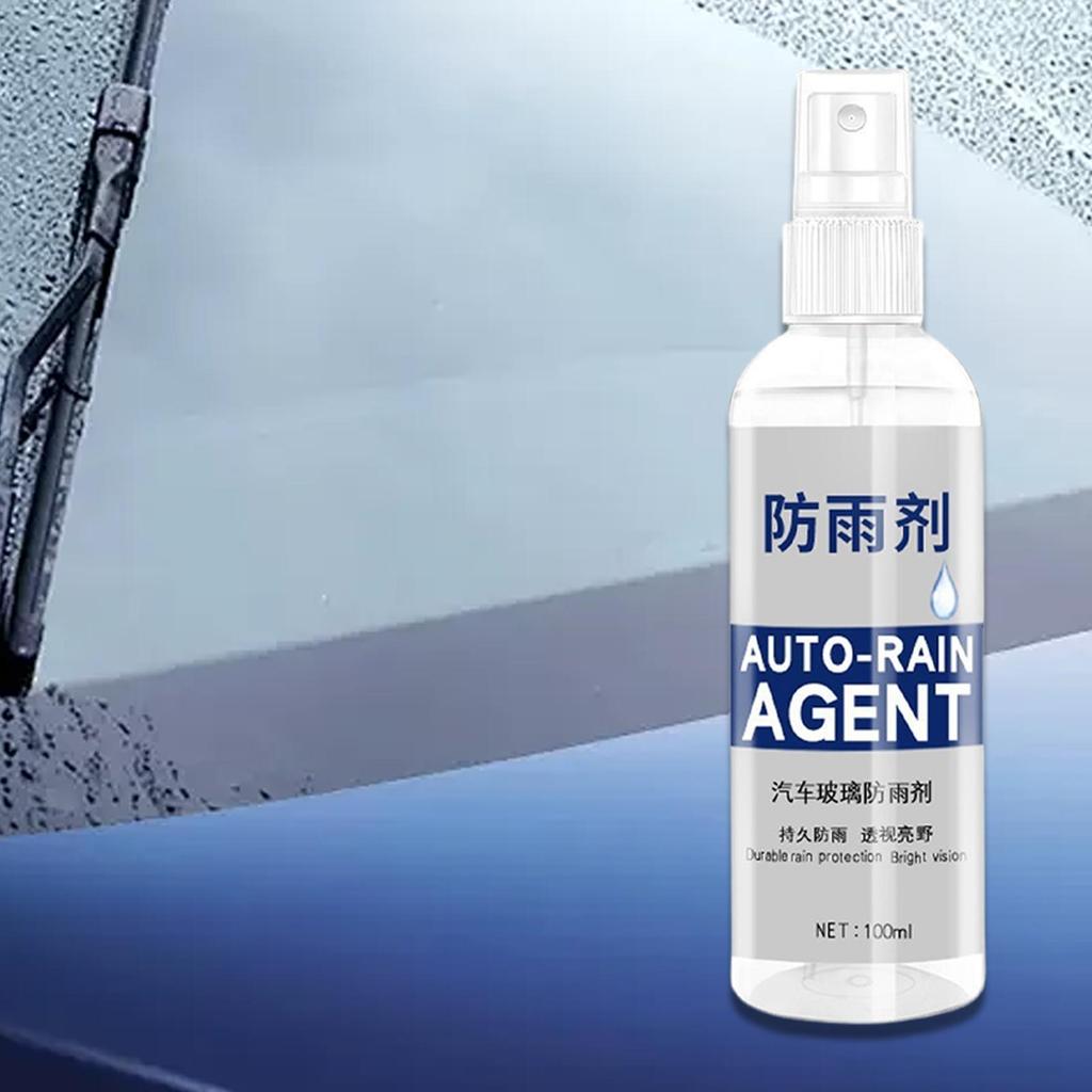 Спрей-средство против запотевания 100 мл Спрей-средство против запотевания и дождя для автомобиля Долговечный антизапотеватель Очиститель стекол Водоотталкивающее средство Удаляет пятна