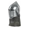 Medieval Armor Costume 16 Gauge Steel Medieval Combat Bascinet Chainmail Helmet