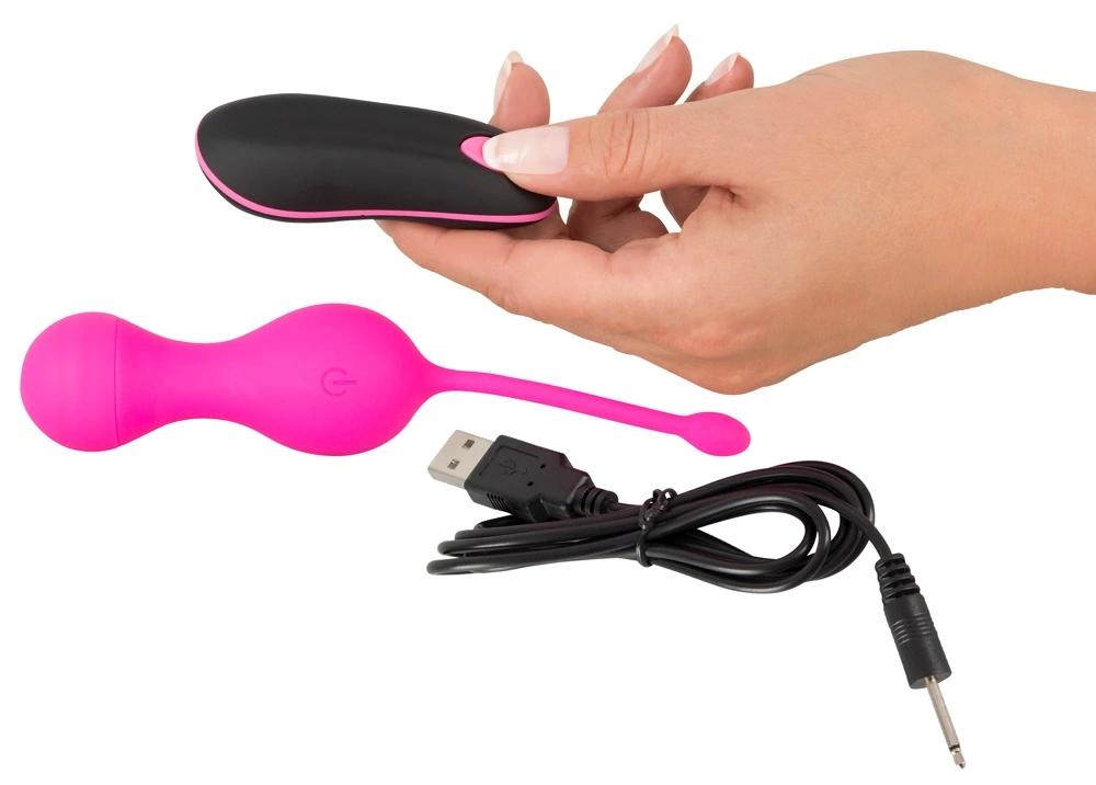 Sweet Smile - Remote Controlled Vibro Love Balls Pink