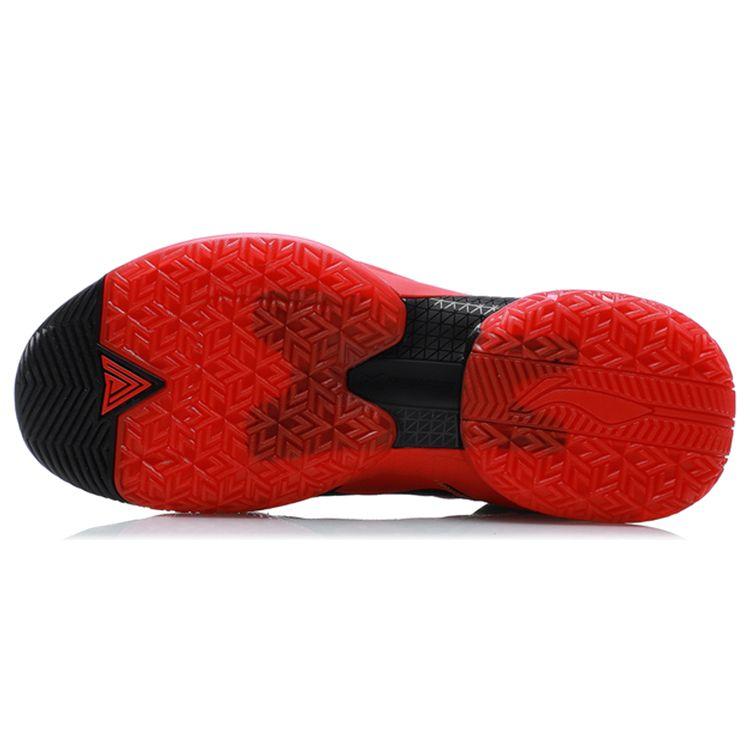 Li-Ning Air Strike 7 Shock Absorption Anti-Slip Rebound Wear-Resistant Mid-Top Basketball Shoes Men Basketball Shoes Flame-Red ABAR007-1