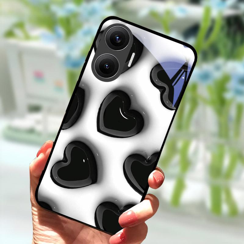 Для Xiaomi Poco F7 5G Чехол Закаленное Стекло Защита Камеры Чехол для Телефона Для Pocophone Poco F 7 PocoF7 Задняя Крышка Coque Fundas