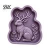 Garden Walkway Paver Reusable Rabbit Stepping Stone Mold, Concrete Cement Casting Mold for DIY Handmade Flagstone Maker Decor, Silicone Path
