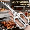 Kitchen Scissors Stainless Steel Sharp Silver Meat Scissors Heavy Duty Poultry Shears For Food Chicken Bones and Turkey5