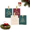 10 шт. кожаных ручек, рождественская сумка для конфет, рождественские упаковочные пакеты, упаковка для подарков