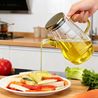 Бутылка для масла из стекла с ромбовидным узором, 500/700/900 мл, герметичная, для кухни, для соевого соуса, уксуса и других приправ, емкость для приправ
