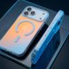 Подходит для iphone17 магнитный чехол для мобильного телефона Apple 17promax лазерный постепенный переход 16pro чехол с ощущением кожи хамелеона