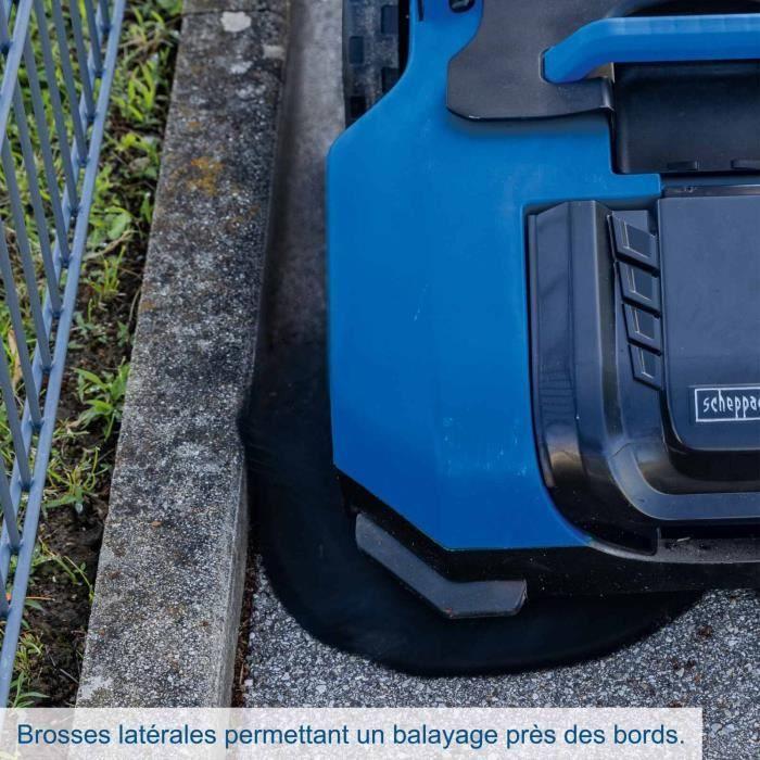 Pack Balayeuse sans fil C-S610-X - Largeur travail 610 mm – Bac collecteur 20 L - SCHEPPACH 20V IXES Batterie 2Ah + chargeur 2.4A