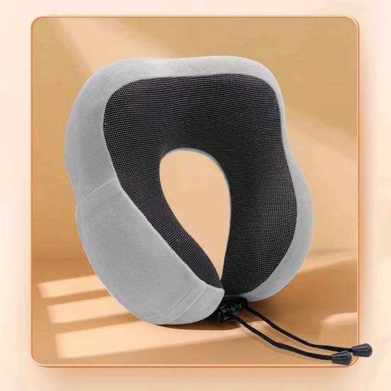 Портативная U-образная подушка для шеи, мягкая дышащая моющаяся невыцветающая подушка из пены с эффектом памяти, поддержка шеи, дорожная подушка с застежкой-молнией