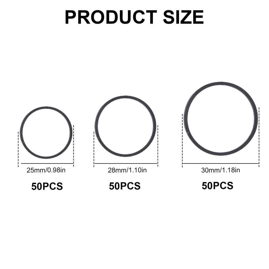 Резиновые приводные ремни 1,2 мм для проигрывателей кассетных проигрывателей магнитофонов диаметром 25/28/30 мм 50 шт.