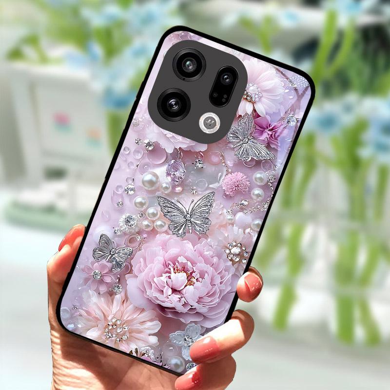 Чехол для OPPO Find X9 X9Pro X8 Pro X8S X8 Ultra Жесткий Чехол Закаленное Стекло Защитный Корпус Для OPPO FindX9 FindX8 Сумки для Телефона