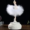 Ballerina Musical Box Elegant Dancing Girl Elegant Figurines Rotate Boxes For Friend Home Desktop Birthday Gift