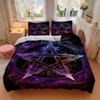 3pcs Witchcraft Symbol Bedding Set, Includes 1 Comforter + 2 Pillowcases, Without Pillow Inserts, Soft Comfortable, Lightweight Breathable,