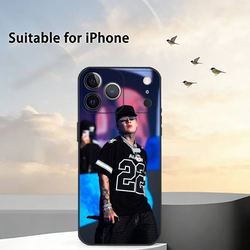 Чехол для телефона Dei V R-рэпер Bad Boy для iPhone 17,16,15,14,13,12,11 Plus,Pro Max,XS, Мягкий силиконовый черный чехол