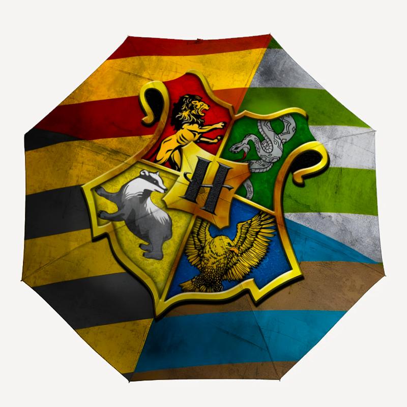 1pc H-Hogwarts Umbrella, Sun Protection, And UV Shielding. It Has Eight Sturdy Ribs for Outdoor Use And Perfect As a Holiday Gift