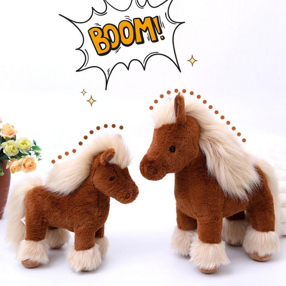 Stuffed Animal Realistic Horse Stuffed Toy Simulation Horse Simulation Horse Plush Toys Kids Gift