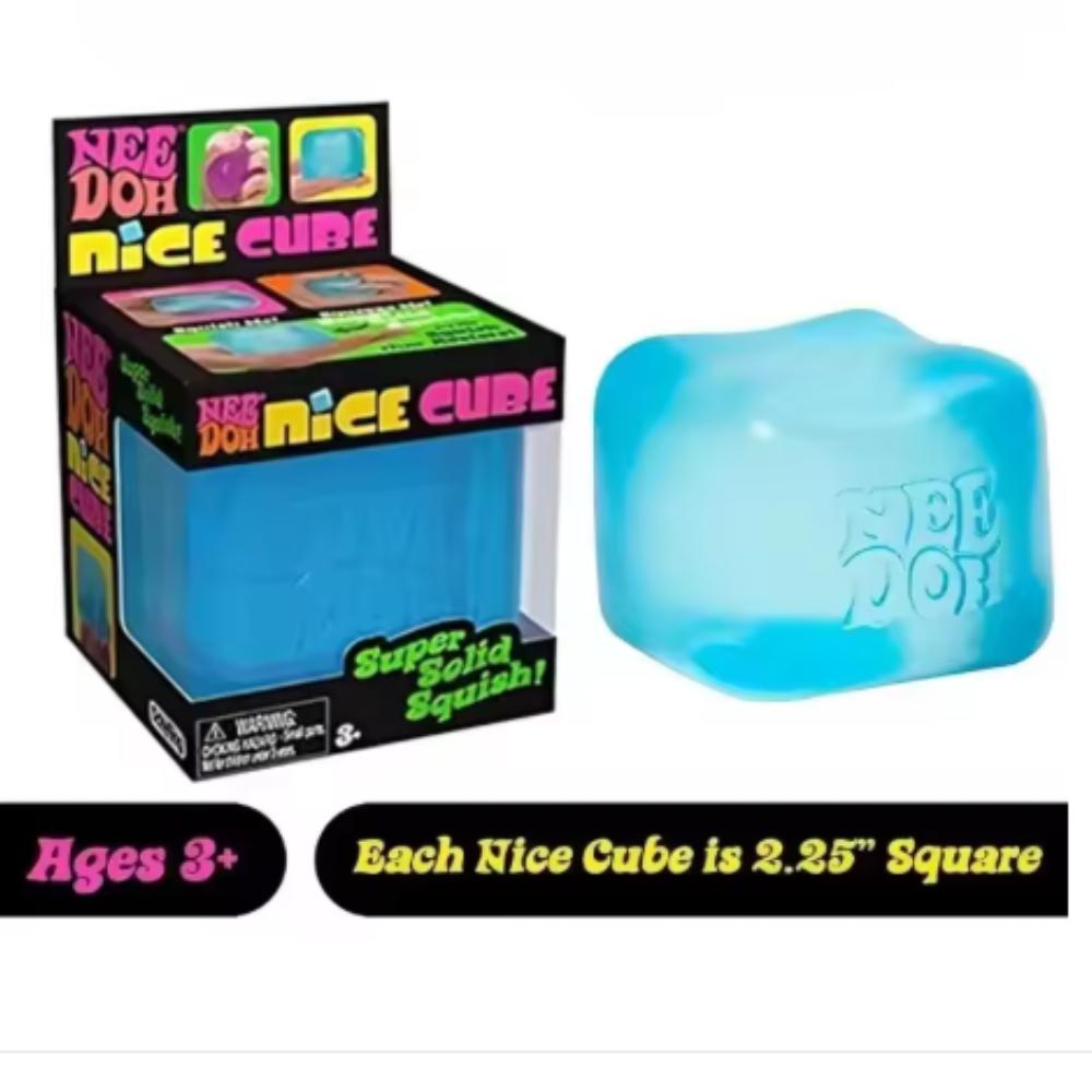Schylling Needoh Nice Cube Сенсорный Nice-Sicle Снятие Стресса Мягкий Куб Против Тревоги Сжимаемый Объект Для Концентрации Популяция С СДВГ