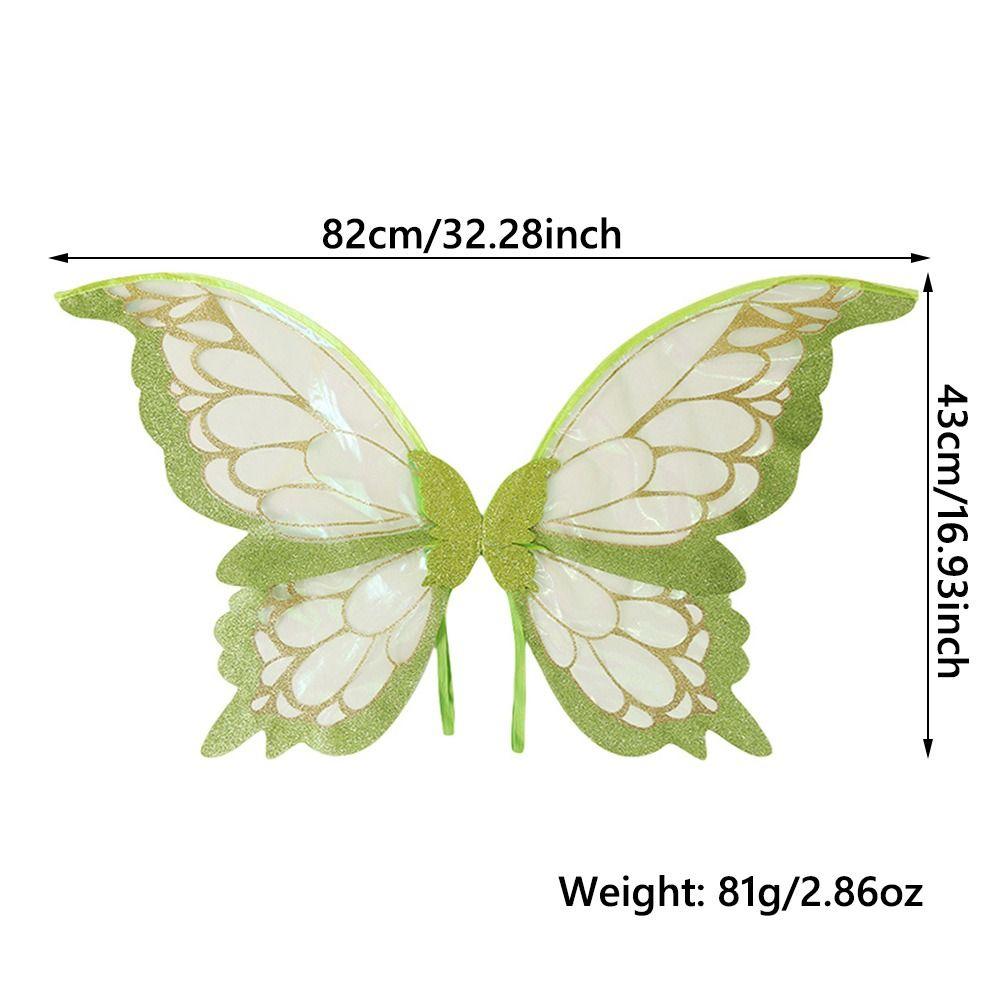Adults Kids Girls Angel Wings Two-Color Halloween Costume Accessories Butterfly Costume Wings