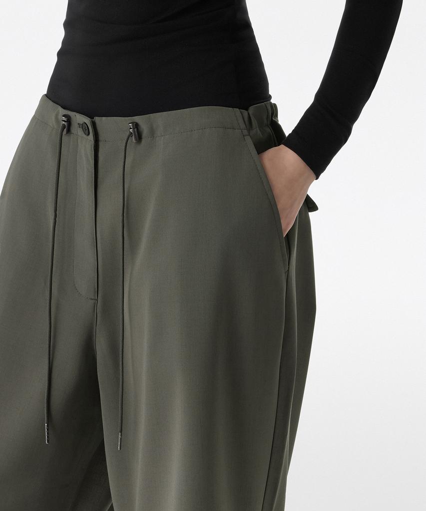 MUSINSA STANDARD WOMAN Women'S Linen-Like Parachute Pants [Khaki Gray]