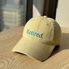 RETIRED Alphabet Embroidery Versatile Soft Top Baseball Cap Casual Fashion Embroidery Cap Men's and Women's