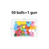 1Set Funny Cat Toys Interactive Toys Gun Plush Ball Launches High Bounce Ball Creative Kittens Mini Pompoms Pet Supplies