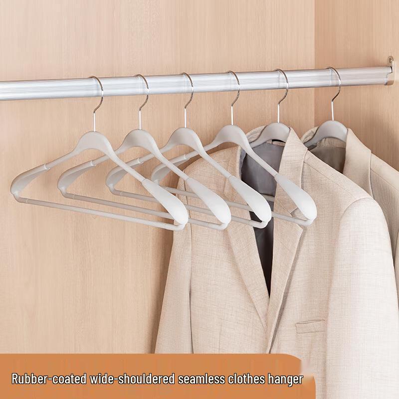 Wide Shoulder Non-Slip Silicone Coat Hanger