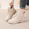 Fashion Genuine Leather Mother Shoes Women Ankle Boots Spring Autumn Retro Soft Cow Leather Brand Ladies Single Boots Plus Size 41 D623
