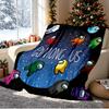 Among Us Pattern Blanket for Home Decoration, Bed, Sofa, Car Travel, Camping, Suitable for All Seasons, Birthday Christmas Gift