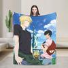 Пледы для сна Banana Fish Аниме Теплые Уютные Пушистые Пледы для кровати 50x60 дюймов Разные размеры Постельные принадлежности Пледы