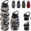 Collapsible Grenade Water Bottles 500ml Portable Foldable Silicone Water Bottle Reusable For Outdoor Activities