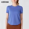 Летняя спортивная футболка с короткими рукавами для женщин, свободная, легкая, дышащая, эластичная, одежда для фитнеса, быстросохнущие топы для йоги