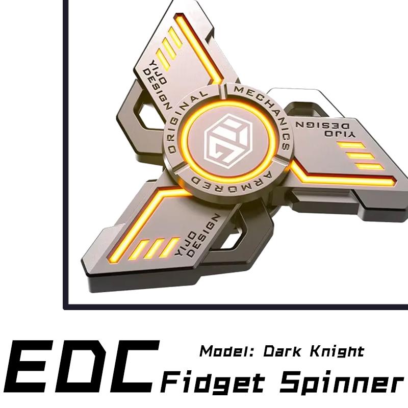 Металлический Свет. Edc Игрушка-спиннер Fidget Spinner Снятие стресса Облегчение давления. Ручная игрушка Крутящийся волчок Подарок взрослому Для мальчиков