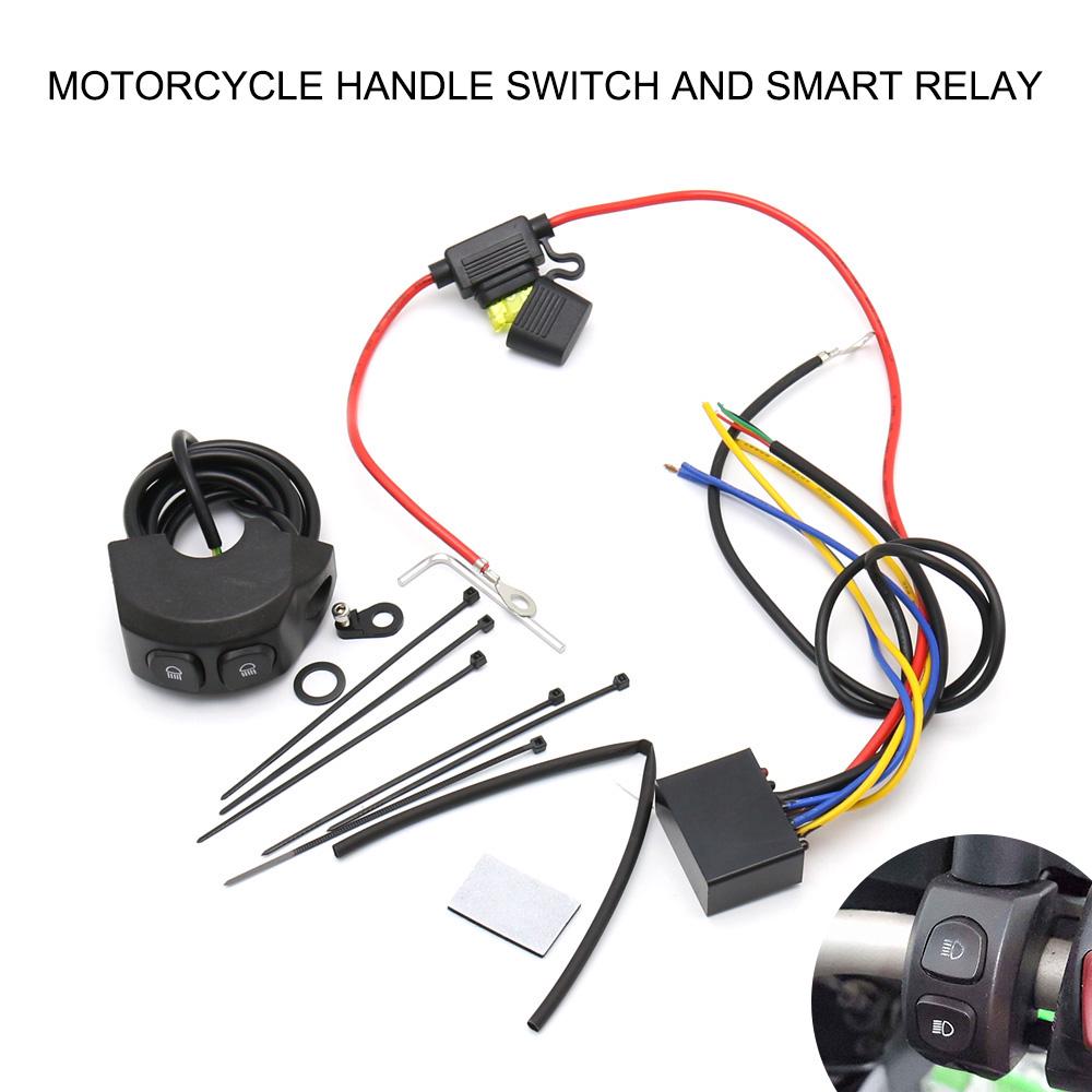 Motorcycle Handle Fog Light Switch Control Smart Relay