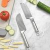 Stainless Steel Crinkle Wavy Slicer Knife Fruit Vegetable Potato Chip Slicer Potato Cutter Chopper French Fry Maker Tools