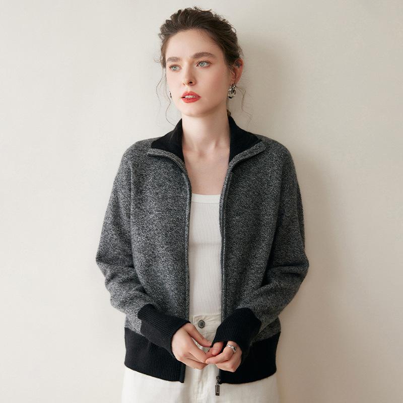 Women's Thick Cashmere Lapel Sweater - New Autumn/Winter Knitted Top