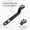 Thickened Plate Angle Grinder Lock Nut Spanner Tool with Four Pronged Designs for Secure Clamping Disassembly Adjustable