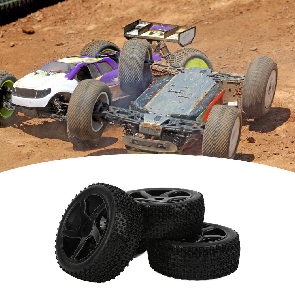 4pcs RC Car Rubber Tires Wheel Set for 1Celsius8 1Celsius10 Remote Control Car Upgrade Parts
