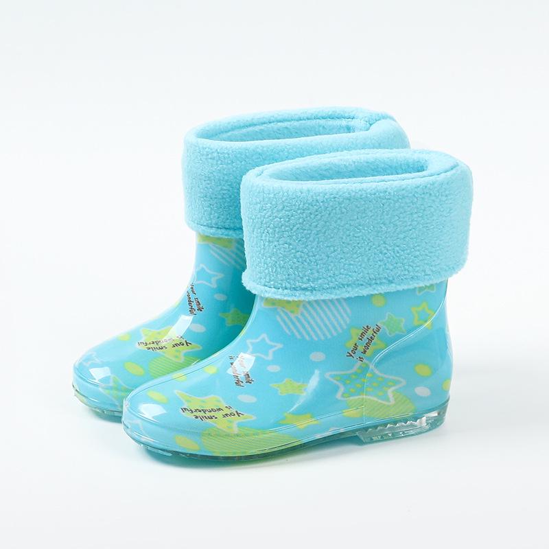 Star-Chasing Children's Floral Rain Boots for Boys and Girls - Princess Water Shoes