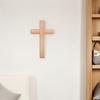 Религиозный деревянный крест Настенный декор Текстура натурального дерева Легкая установка Молитвенный крест для дома Офиса Церкви Декоративное настенное подвесное украшение
