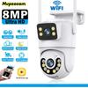 PTZ Wi-Fi IP-камера Уличная Двойная Линза 8 Мп ИИ Детекция Человека 5K 2.4G Wi-Fi Наблюдение Камеры видеонаблюдения Защита Безопасности IPC360