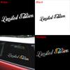 Styling Waterproof Reflective Car Accessories Window Limited Edition Car Stickers Auto-styling