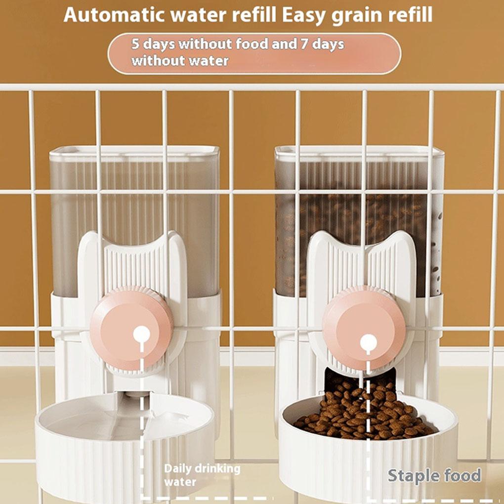 2x Подвесная Автоматическая Кормушка и Диспенсер для Воды для Хорьков и Кроликов Кроличьи Кормушки для Клеток