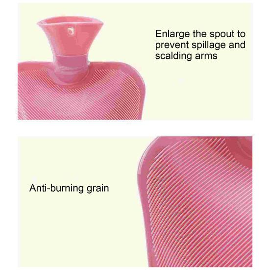 2 шт./набор 1000/2000 мл мешок с горячей водой текстурированный герметичный горячий холодный компресс для спины шеи мышц плеч живота облегчение боли рук ног грелка сумка бутылка